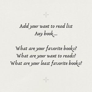 Like to be Added to my Show List - Want to Read List - Show List